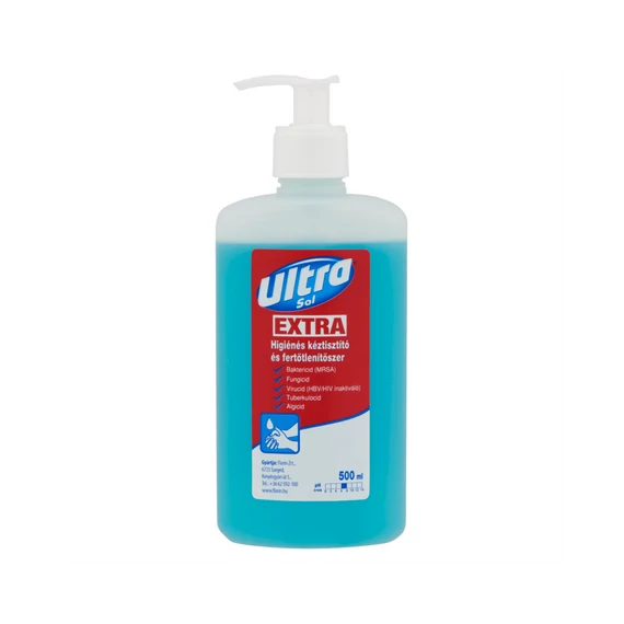 Folyékony szappan pumpás 500 ml fertőtlenítő hatással Ultra Sol Extra