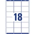 Kép 2/3 - Etikett címke, 63,5 x46,6mm, 18 címke/ív, 100 ív/doboz, Avery fehér