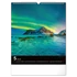 Kép 3/3 - Falinaptár képes  300x340mm Aurora Borealis Realsystem 2026.