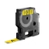 Kép 2/2 - Feliratozógép szalag Dymo D1 S0720580/45018 12mmx7m ORIGINAL fekete/sárga