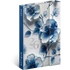 Kép 1/3 - Határidőnapló mágnessel záródó, krémszínű lapokkal Porcelain Flower 110×160 mm, Presco
