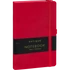 Kép 1/4 - Keménytáblás notesz pontozott vonalozással krémszínű lapokkal leszorító gumiszalaggal Red 130x210mm, Presco