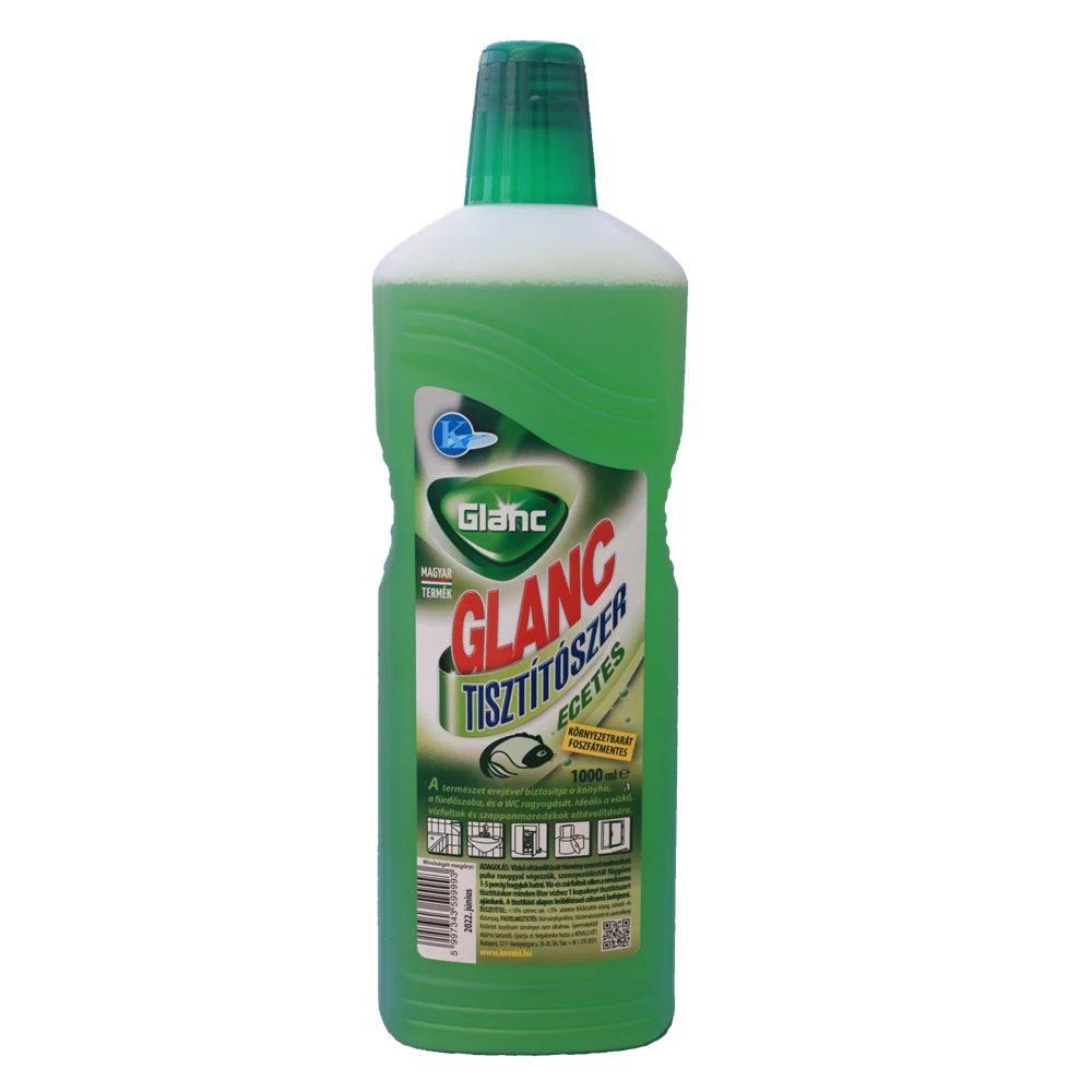Általános tisztítószer ecetes környezetbarát foszfátmentes 1 liter Glanc