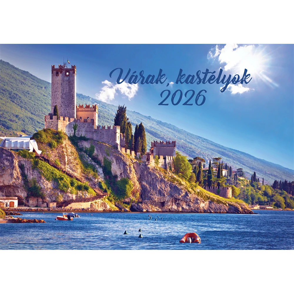 Falinaptár képes 460x320mm, Várak, kastélyok Realsystem 2026.