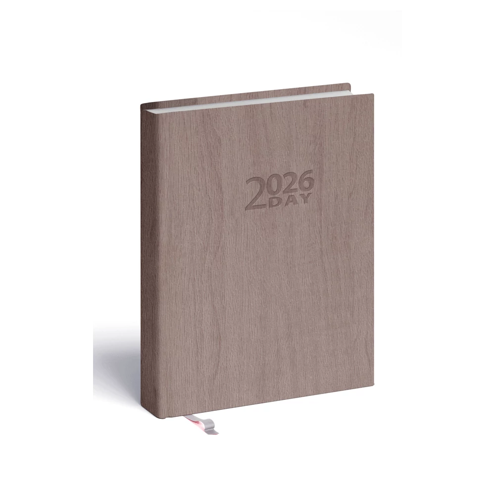 Határidőnapló 2day B/6, kétnapos beosztás + jegyzetlap drapp Realsystem 2026.