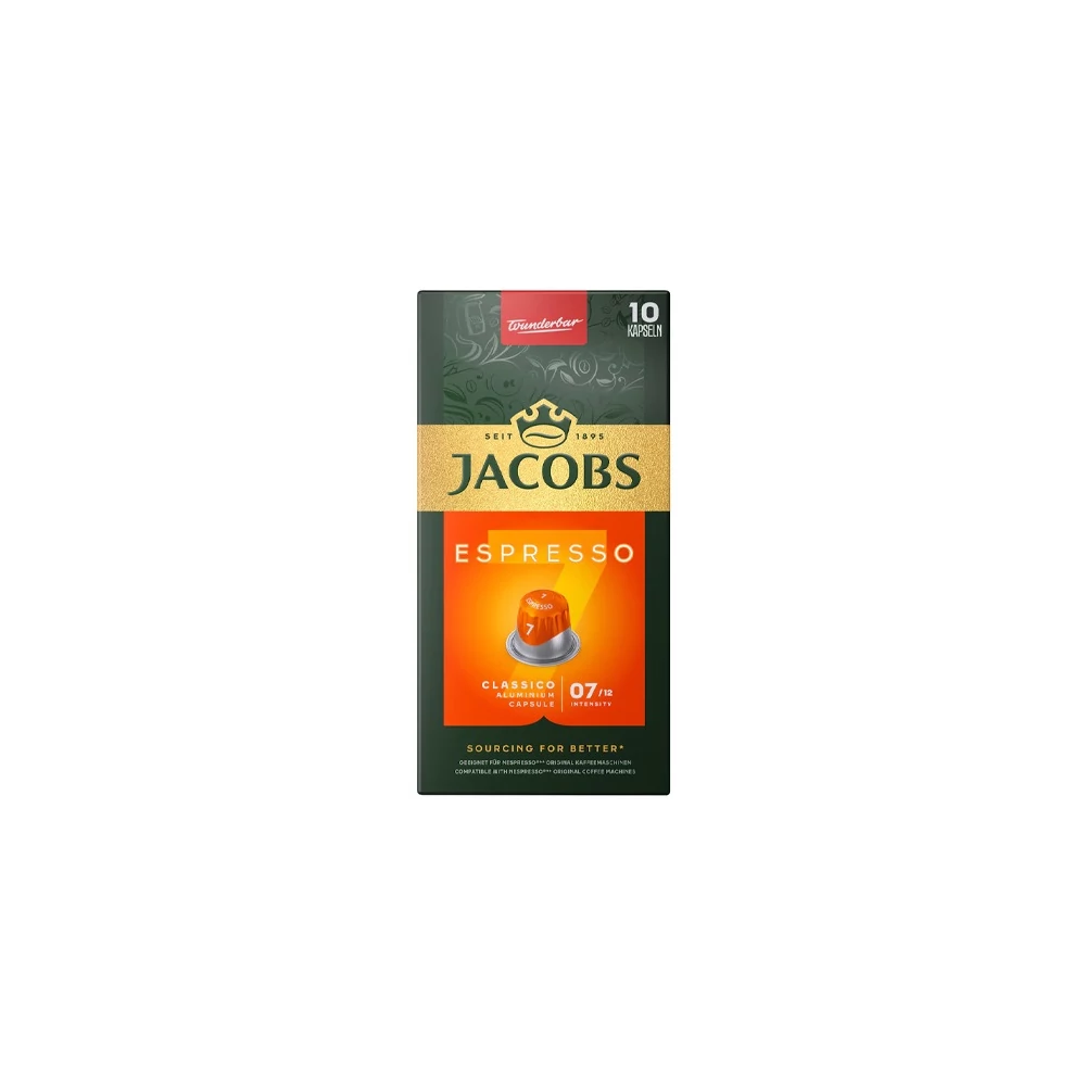 Kávékapszula, Nespresso kompatibilis Jacobs Espresso 7 Classico10 db/doboz